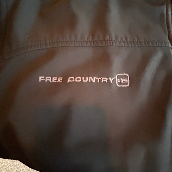 FREE COUNTRY Solid Black Polyester/Spandex Men's Jacket Sz M - Picture 6 of 7